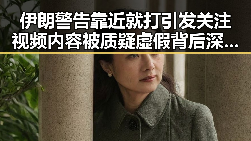伊朗警告靠近就打引发关注 视频内容被质疑虚假背后深度解析